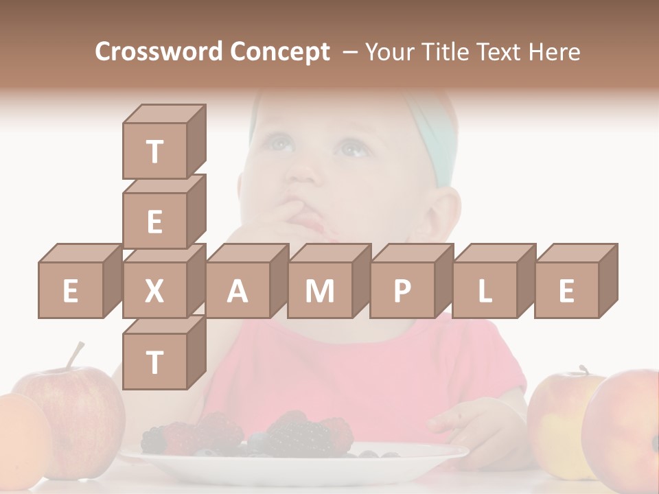 A Little Girl Sitting At A Table Eating Food PowerPoint Template