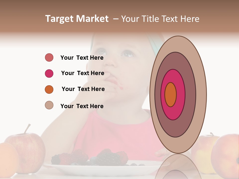 A Little Girl Sitting At A Table Eating Food PowerPoint Template