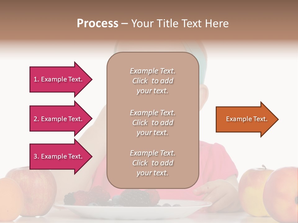 A Little Girl Sitting At A Table Eating Food PowerPoint Template