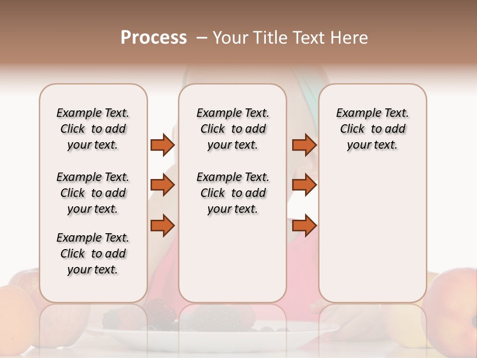 A Little Girl Sitting At A Table Eating Food PowerPoint Template
