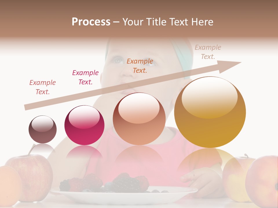 A Little Girl Sitting At A Table Eating Food PowerPoint Template