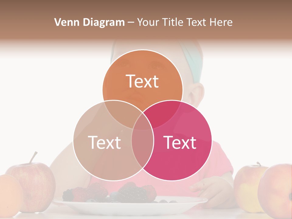 A Little Girl Sitting At A Table Eating Food PowerPoint Template