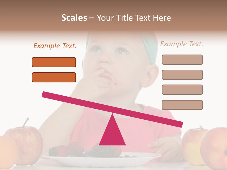 A Little Girl Sitting At A Table Eating Food PowerPoint Template