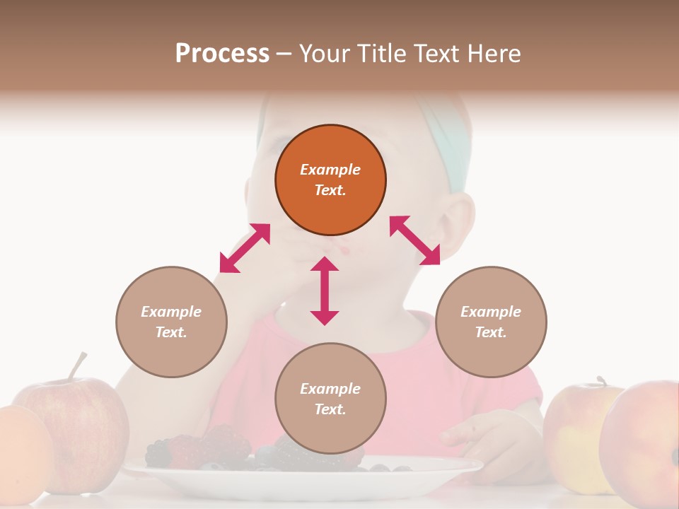A Little Girl Sitting At A Table Eating Food PowerPoint Template