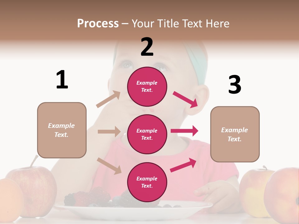 A Little Girl Sitting At A Table Eating Food PowerPoint Template