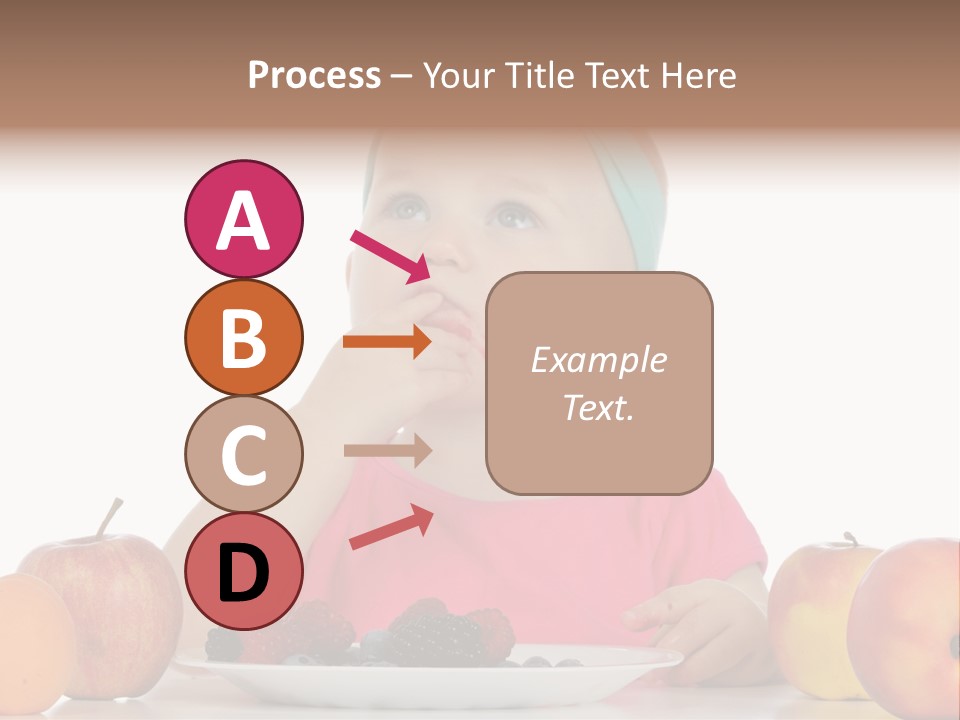 A Little Girl Sitting At A Table Eating Food PowerPoint Template
