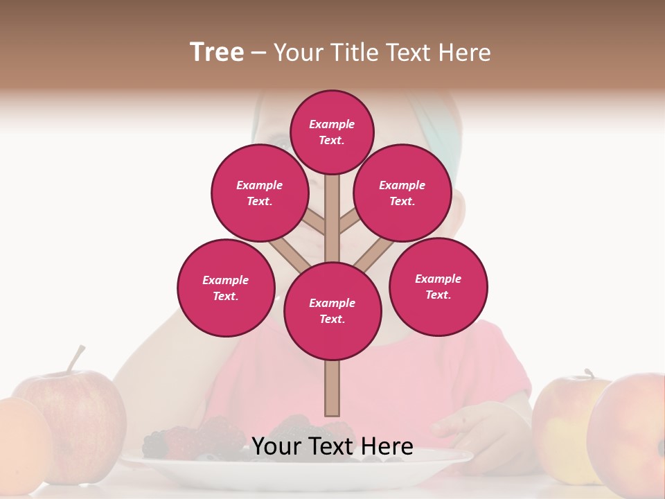 A Little Girl Sitting At A Table Eating Food PowerPoint Template