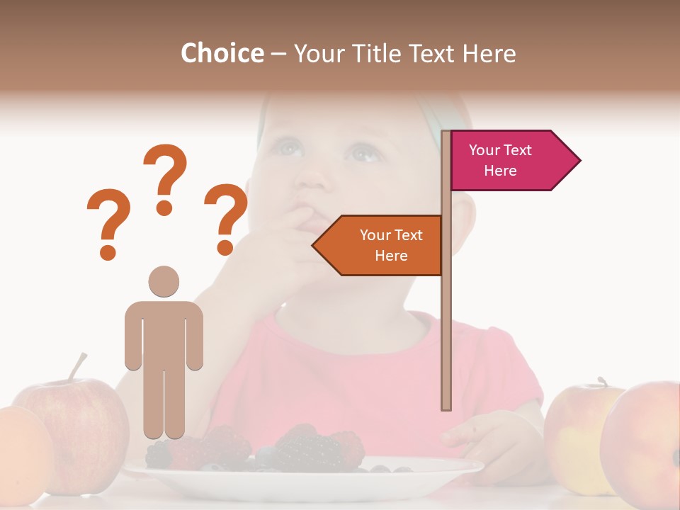 A Little Girl Sitting At A Table Eating Food PowerPoint Template