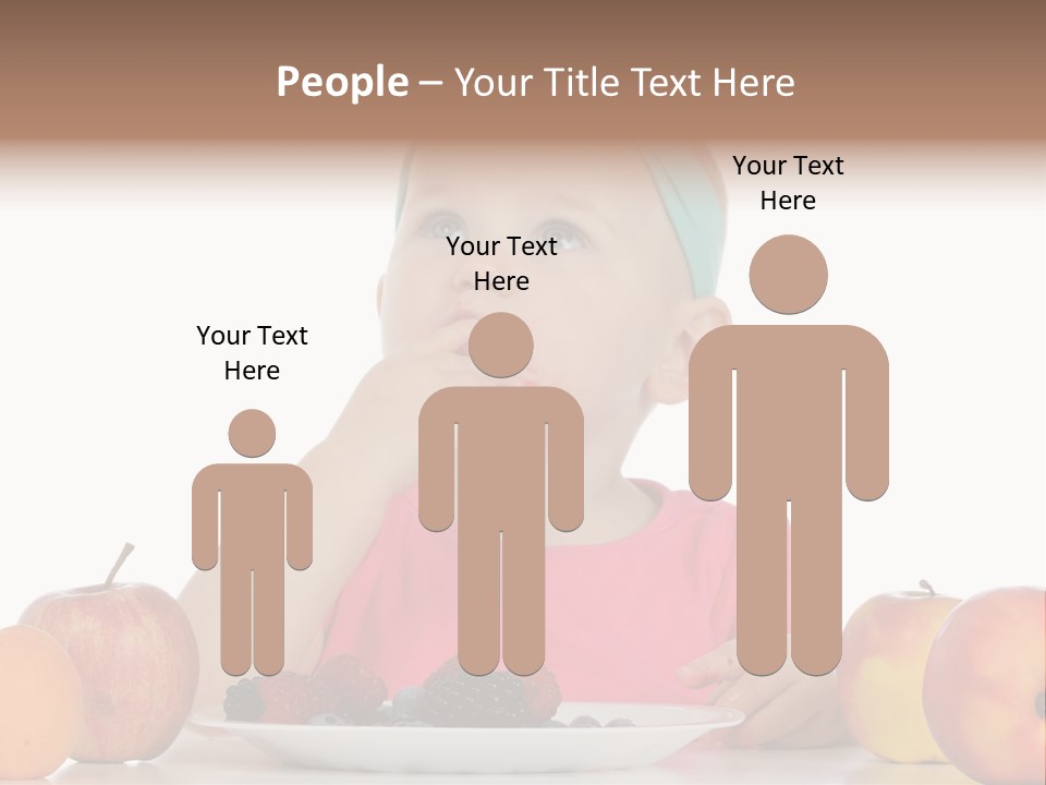 A Little Girl Sitting At A Table Eating Food PowerPoint Template