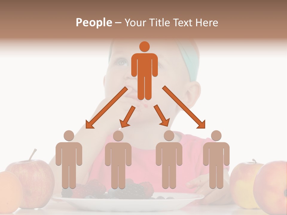 A Little Girl Sitting At A Table Eating Food PowerPoint Template