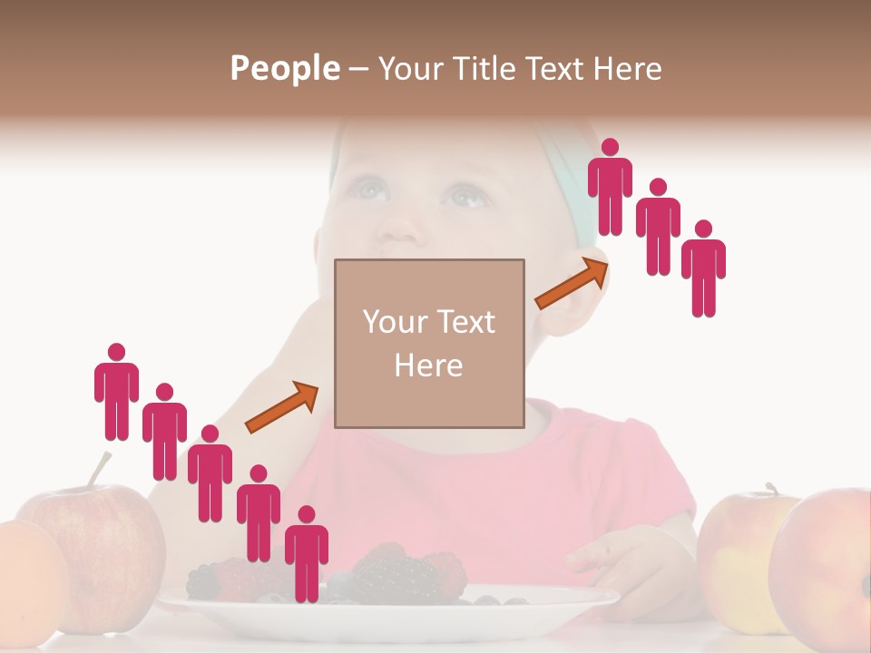 A Little Girl Sitting At A Table Eating Food PowerPoint Template