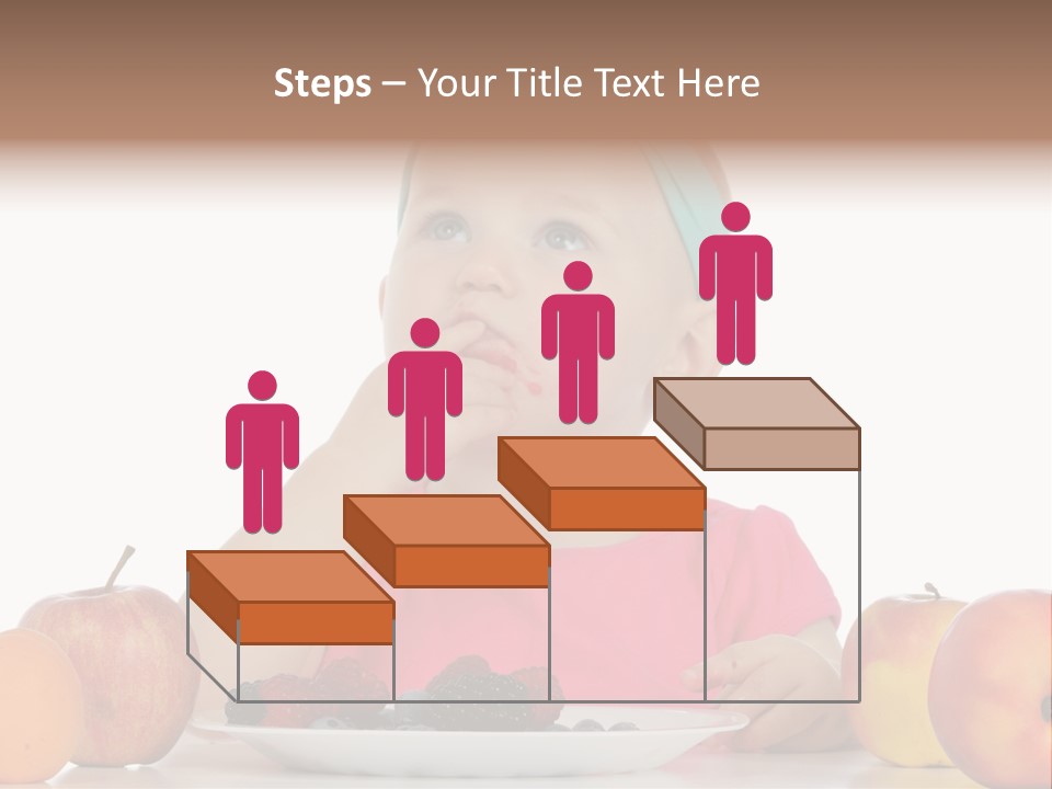 A Little Girl Sitting At A Table Eating Food PowerPoint Template