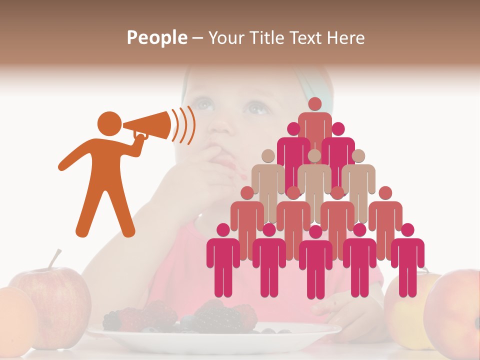 A Little Girl Sitting At A Table Eating Food PowerPoint Template