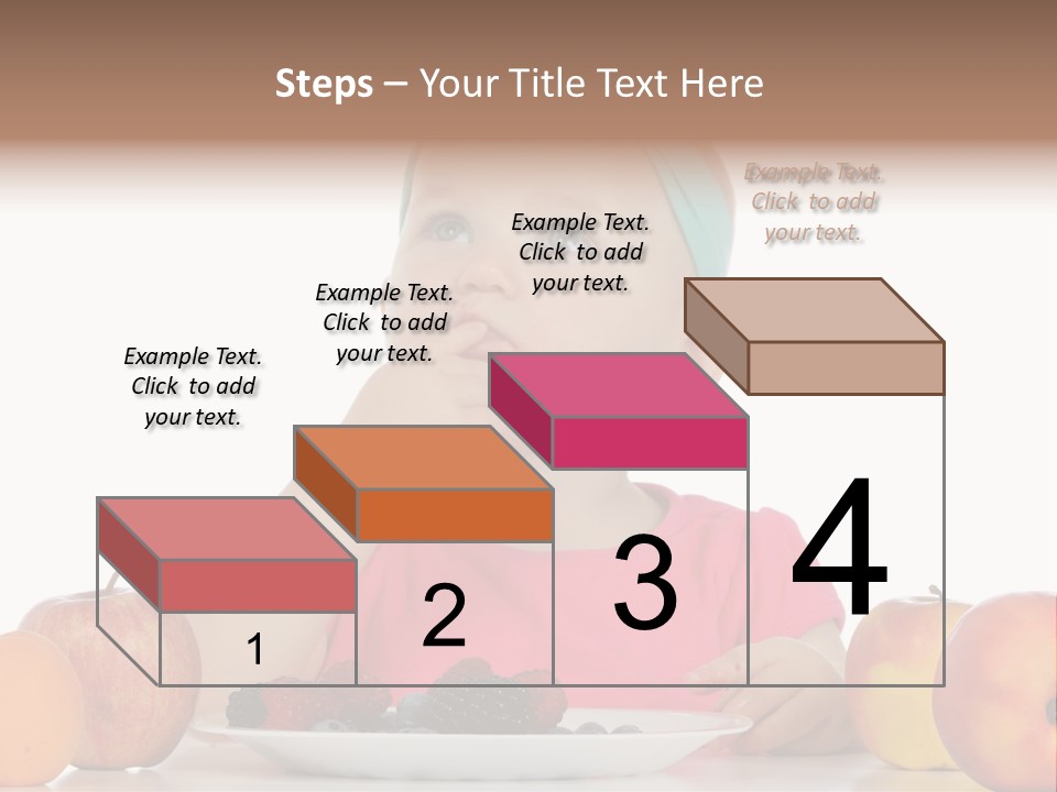 A Little Girl Sitting At A Table Eating Food PowerPoint Template