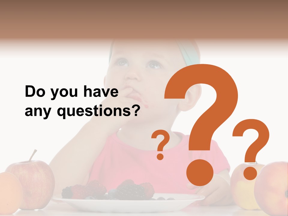 A Little Girl Sitting At A Table Eating Food PowerPoint Template