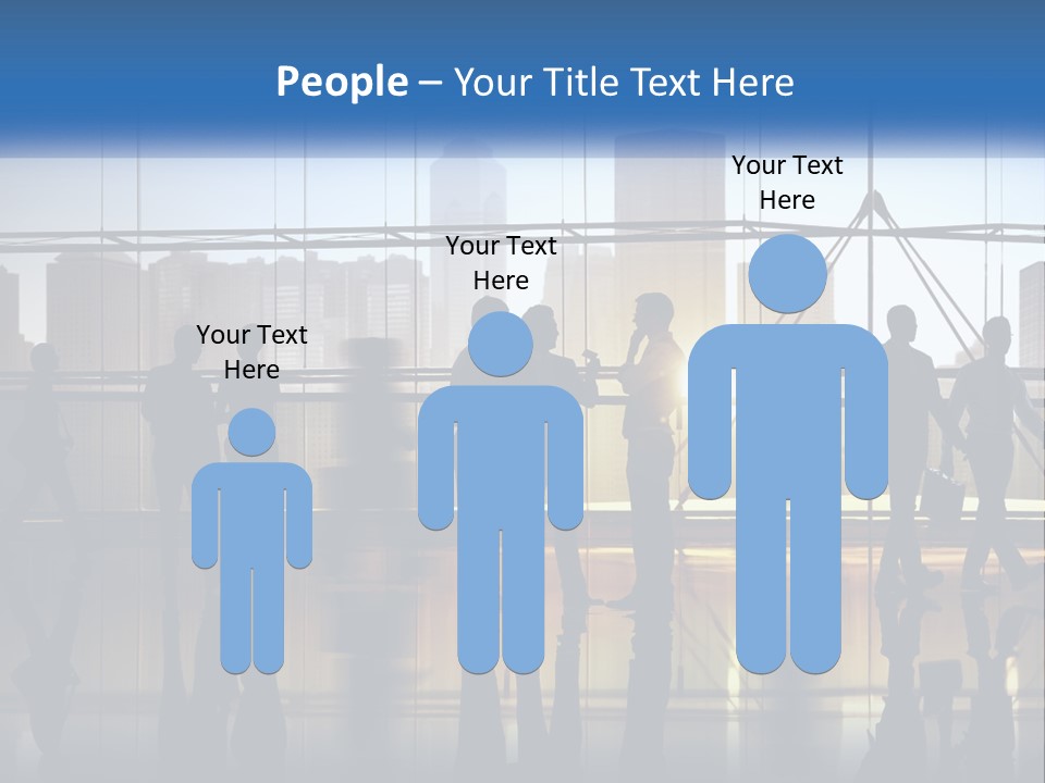 A Group Of People Standing In Front Of A Window PowerPoint Template