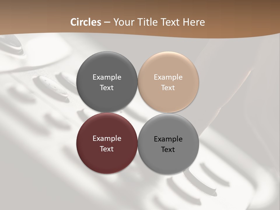 A Person Pushing A Button On A Telephone PowerPoint Template
