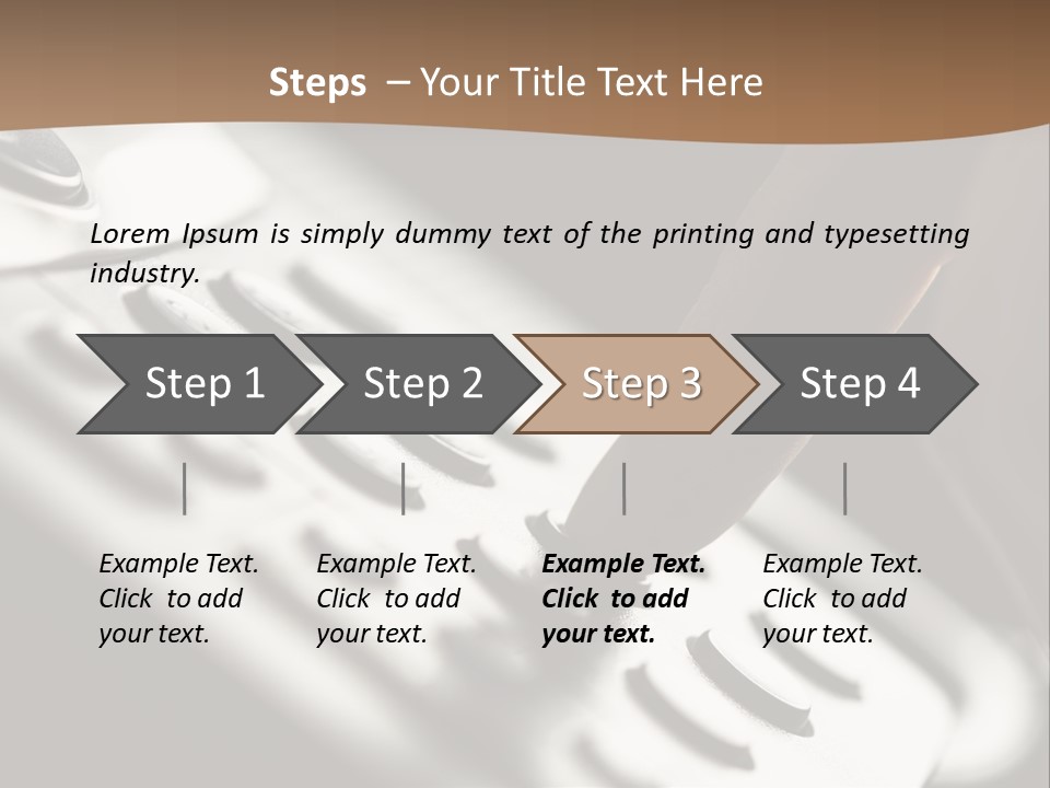 A Person Pushing A Button On A Telephone PowerPoint Template