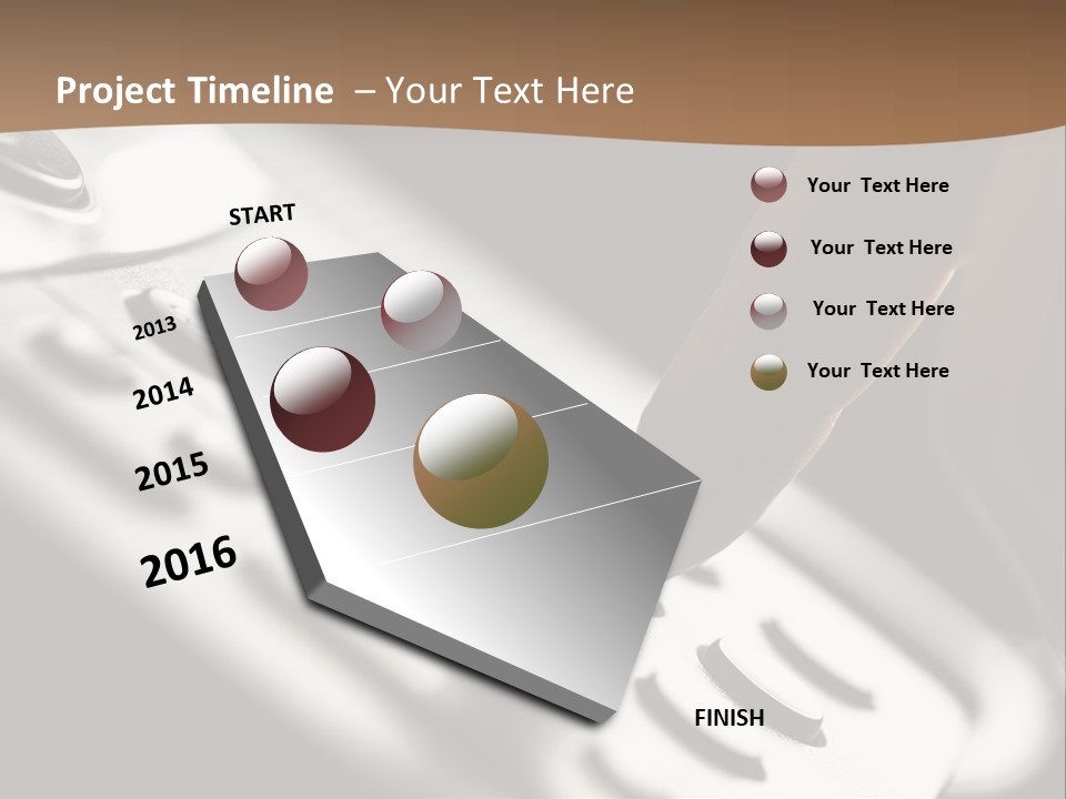 A Person Pushing A Button On A Telephone PowerPoint Template