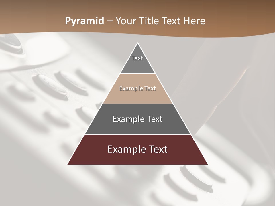 A Person Pushing A Button On A Telephone PowerPoint Template
