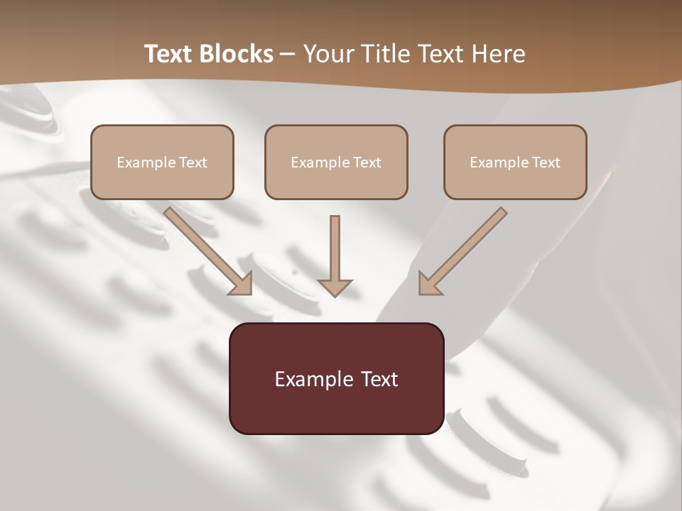 A Person Pushing A Button On A Telephone PowerPoint Template