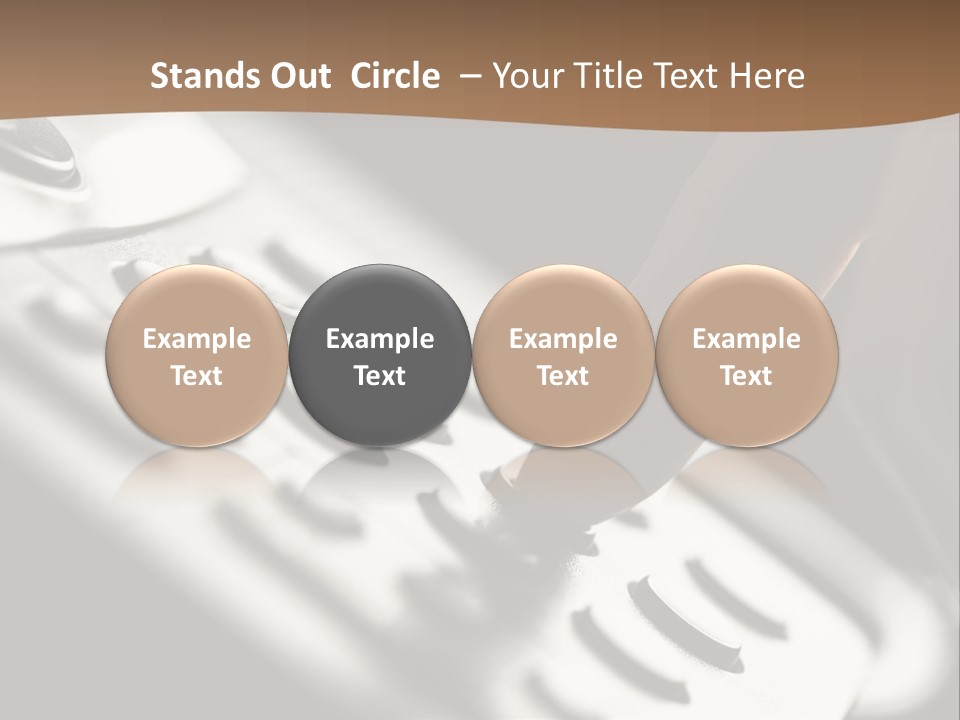 A Person Pushing A Button On A Telephone PowerPoint Template