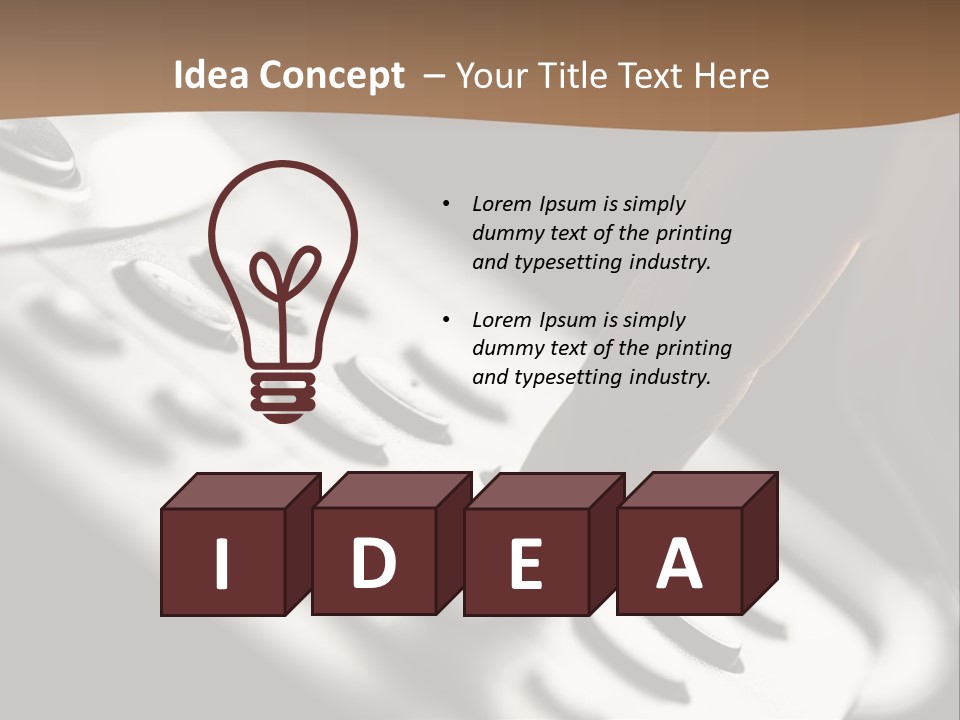 A Person Pushing A Button On A Telephone PowerPoint Template