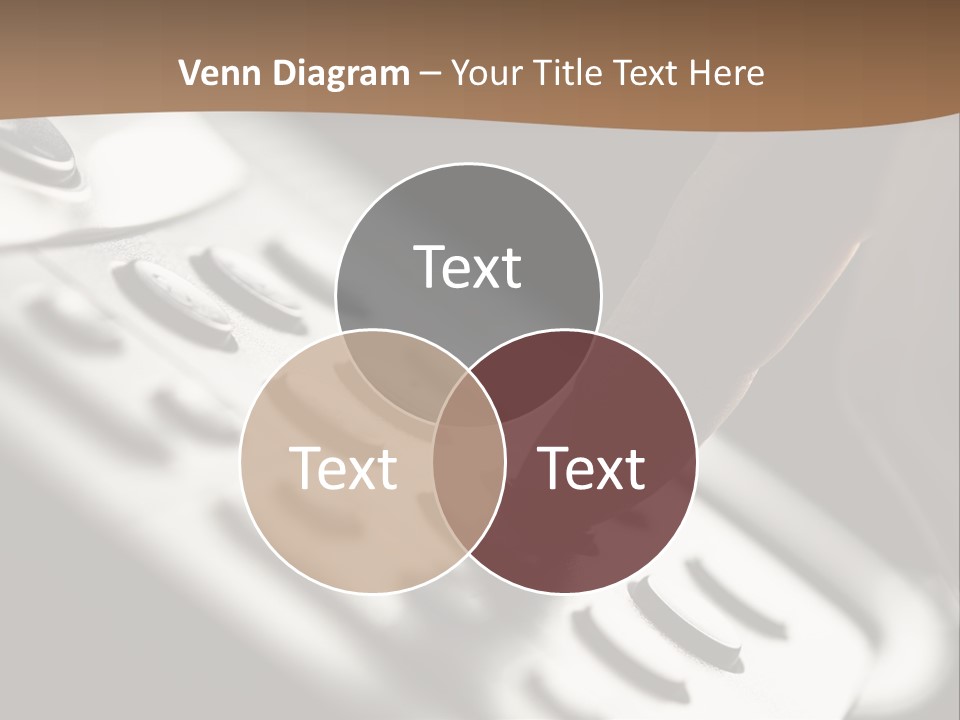 A Person Pushing A Button On A Telephone PowerPoint Template