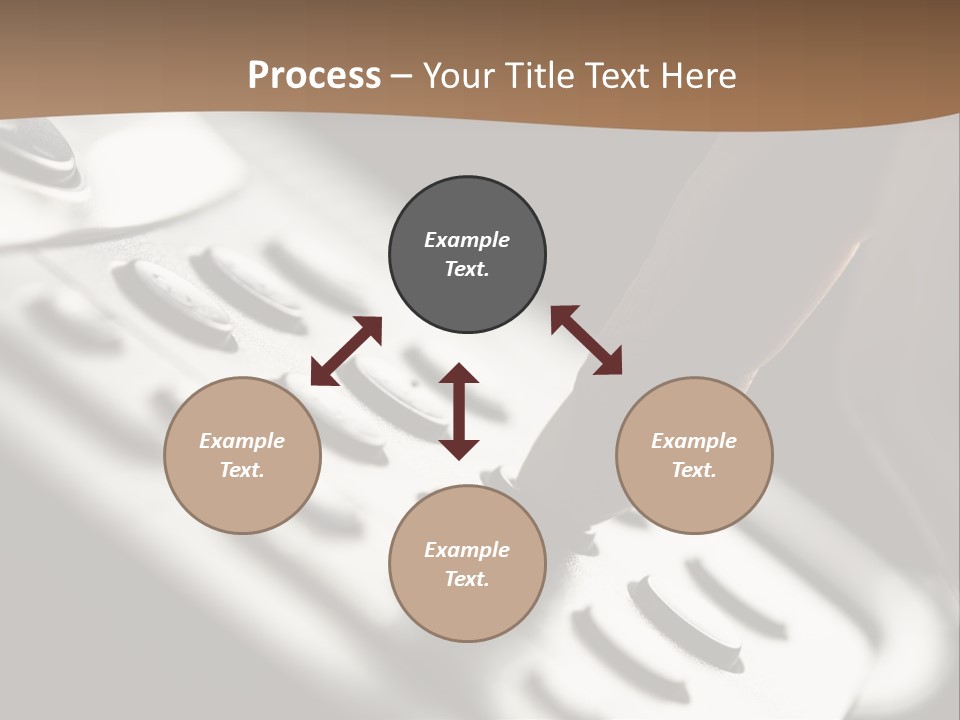 A Person Pushing A Button On A Telephone PowerPoint Template