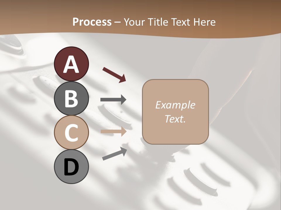 A Person Pushing A Button On A Telephone PowerPoint Template