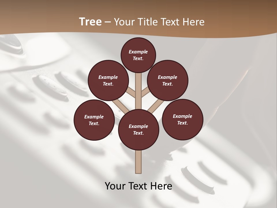 A Person Pushing A Button On A Telephone PowerPoint Template