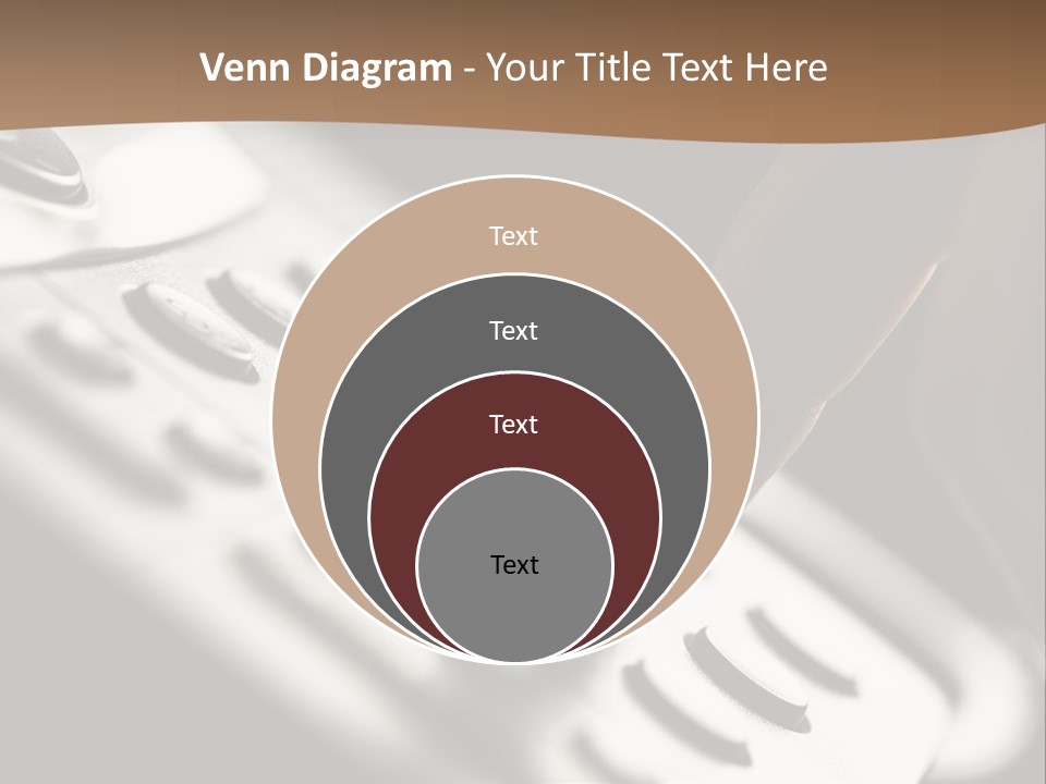 A Person Pushing A Button On A Telephone PowerPoint Template