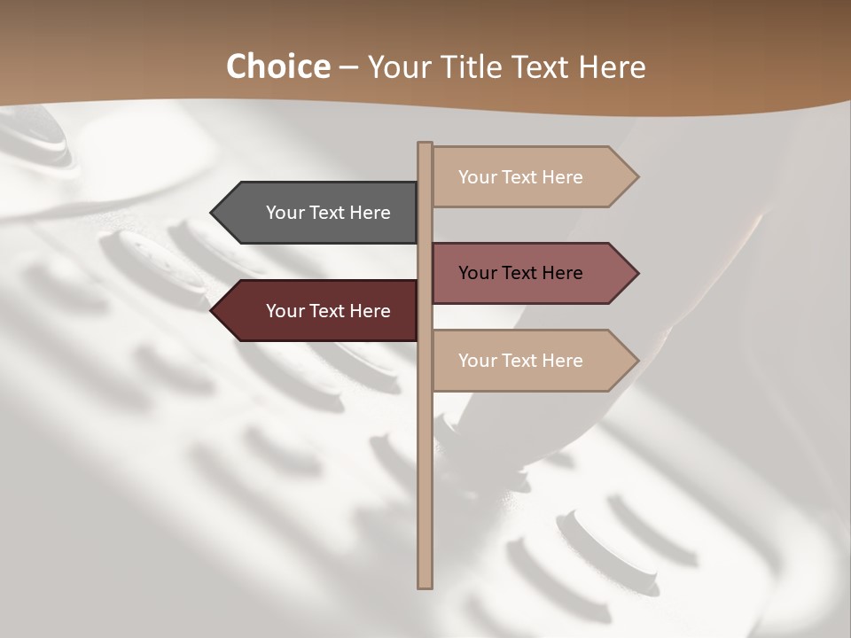 A Person Pushing A Button On A Telephone PowerPoint Template