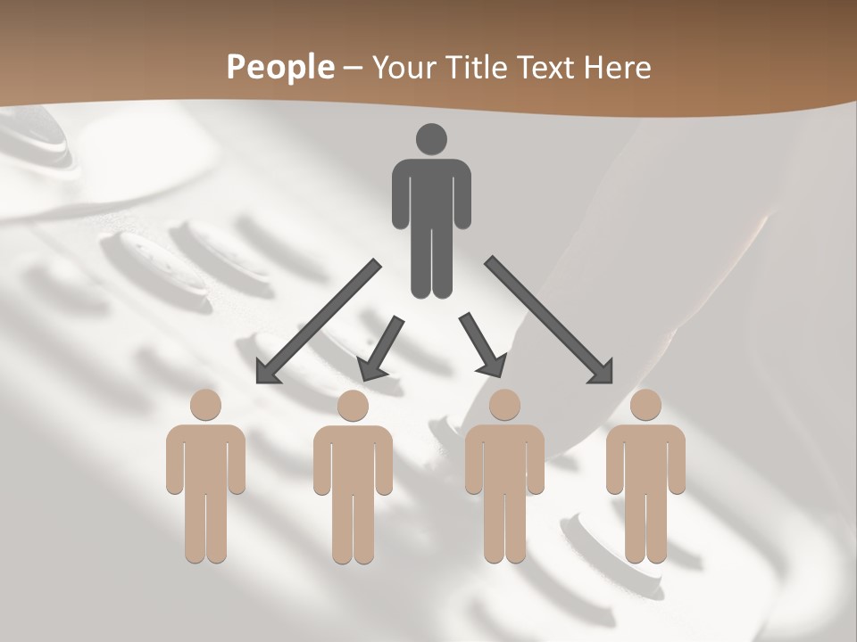 A Person Pushing A Button On A Telephone PowerPoint Template