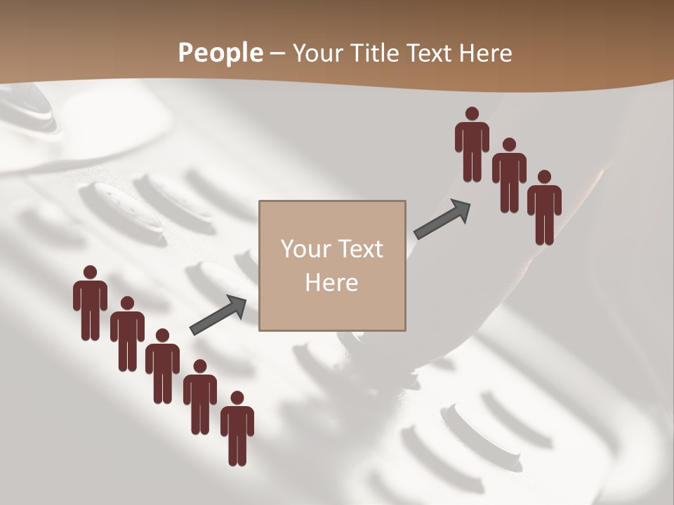 A Person Pushing A Button On A Telephone PowerPoint Template