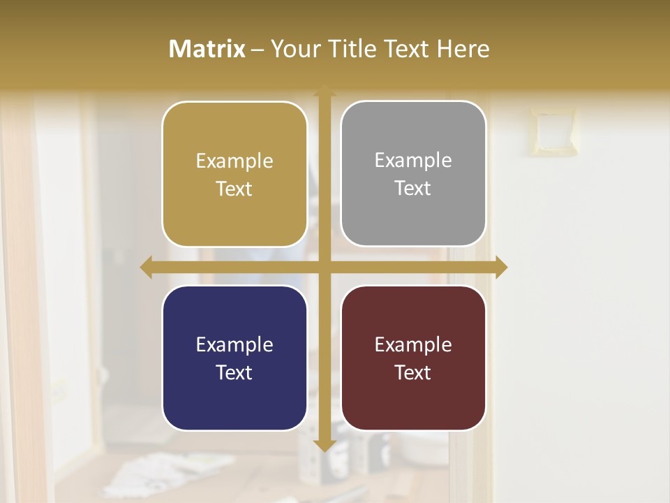 A Man Standing In A Room With Tools On The Floor PowerPoint Template