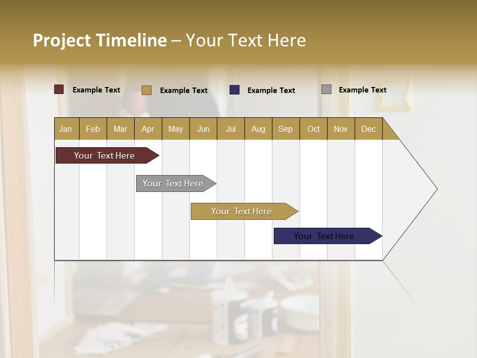 A Man Standing In A Room With Tools On The Floor PowerPoint Template