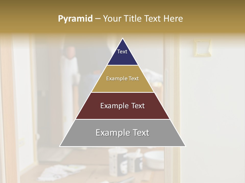 A Man Standing In A Room With Tools On The Floor PowerPoint Template