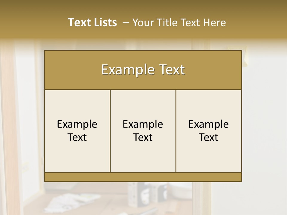 A Man Standing In A Room With Tools On The Floor PowerPoint Template