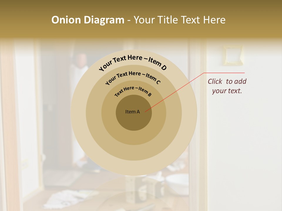 A Man Standing In A Room With Tools On The Floor PowerPoint Template