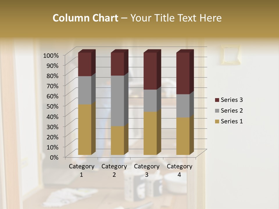 A Man Standing In A Room With Tools On The Floor PowerPoint Template