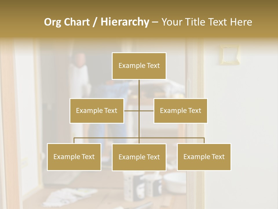 A Man Standing In A Room With Tools On The Floor PowerPoint Template
