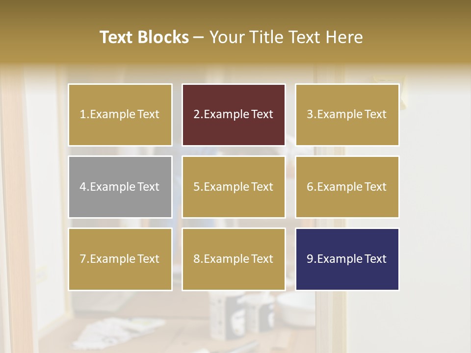 A Man Standing In A Room With Tools On The Floor PowerPoint Template