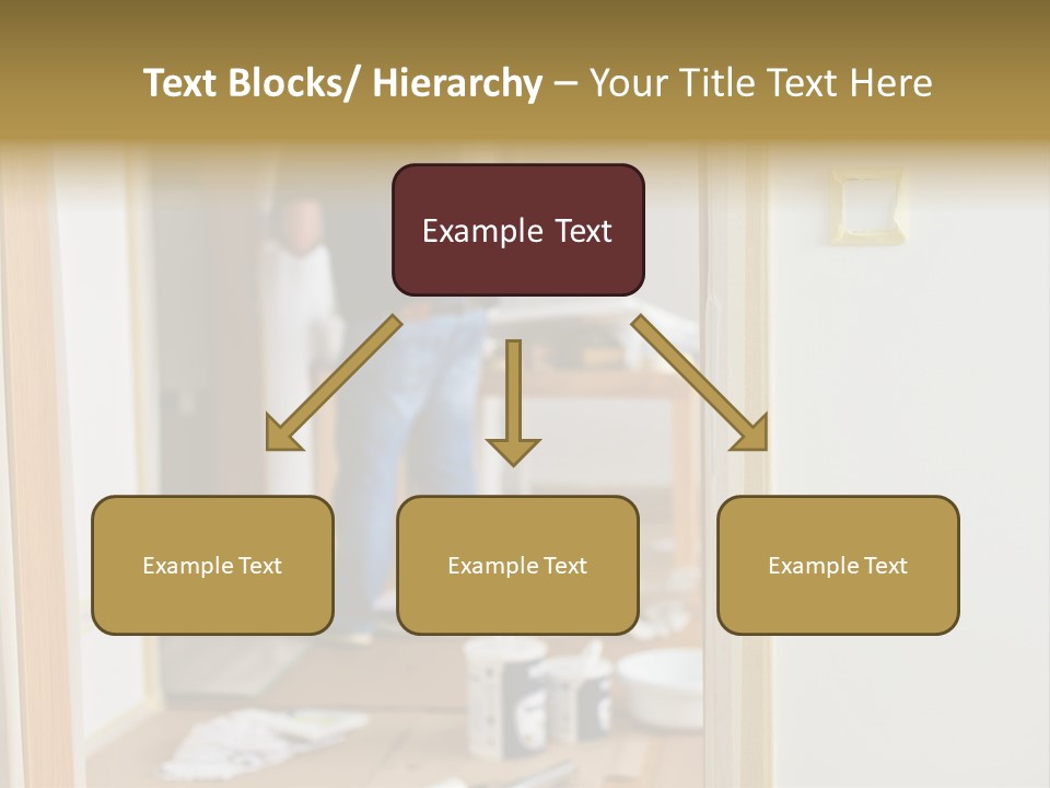 A Man Standing In A Room With Tools On The Floor PowerPoint Template