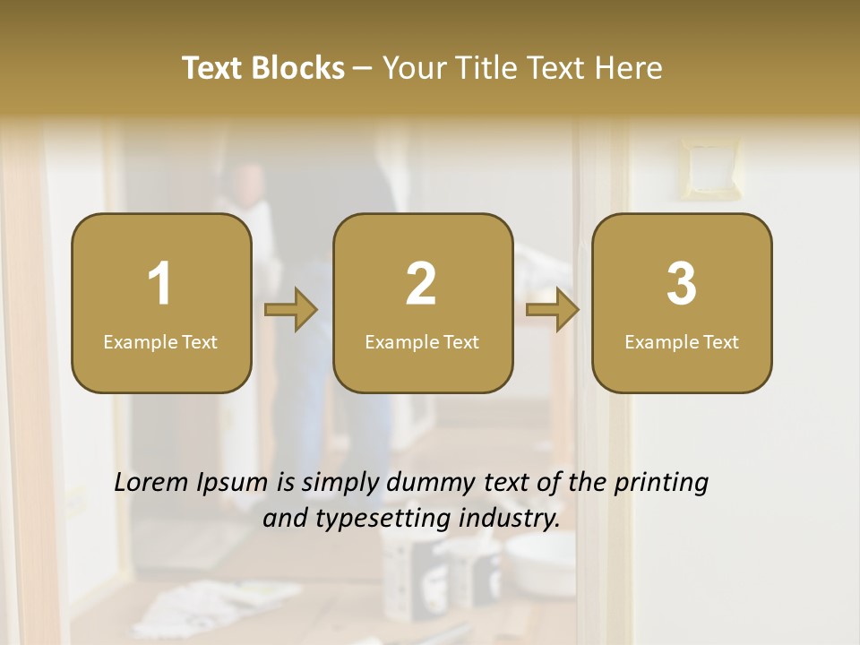 A Man Standing In A Room With Tools On The Floor PowerPoint Template