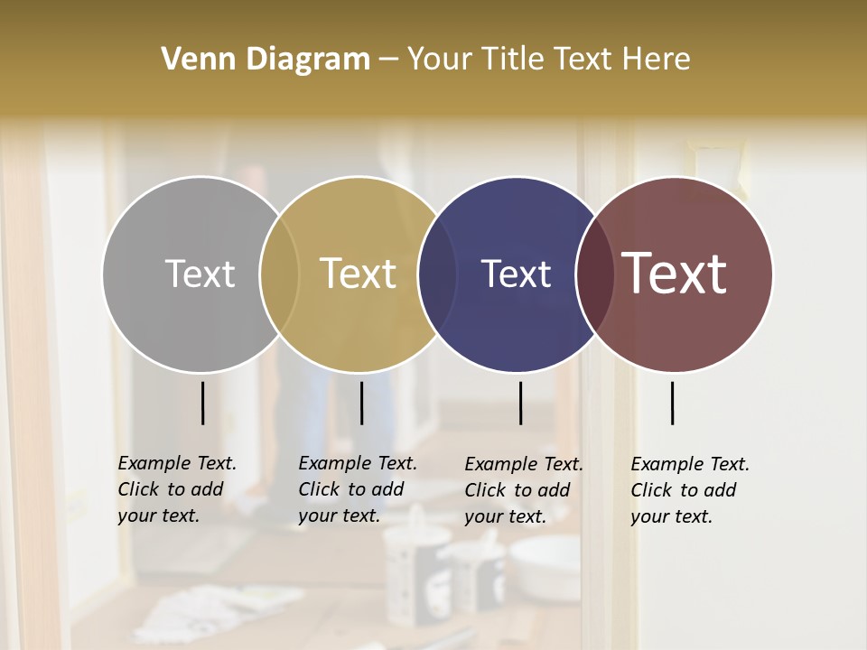 A Man Standing In A Room With Tools On The Floor PowerPoint Template