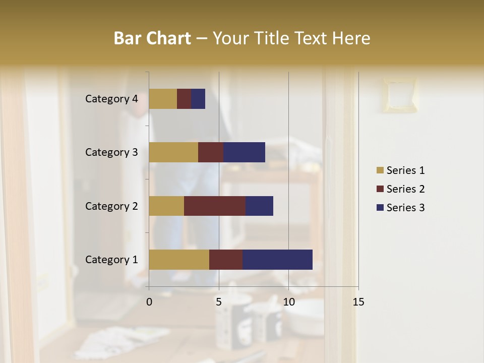 A Man Standing In A Room With Tools On The Floor PowerPoint Template