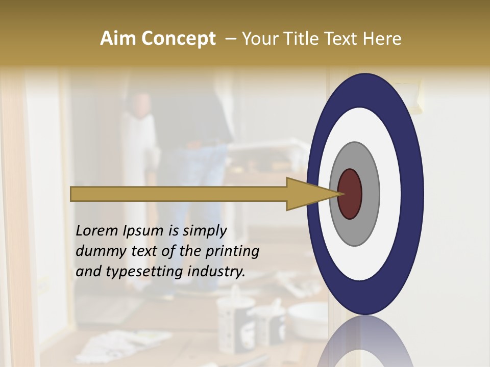 A Man Standing In A Room With Tools On The Floor PowerPoint Template