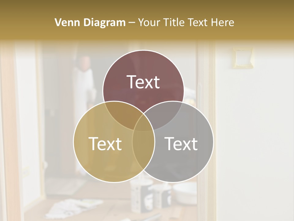 A Man Standing In A Room With Tools On The Floor PowerPoint Template