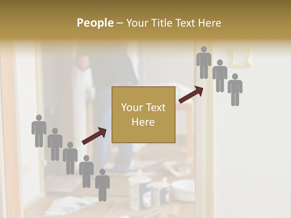 A Man Standing In A Room With Tools On The Floor PowerPoint Template